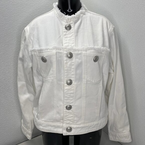 Zadig & Voltaire “Kaely” Destroy Denim Jacket – Size S (NWT) - Picture 1 of 11